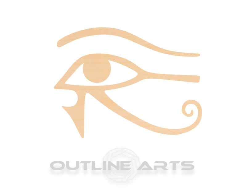 Unfinished Wooden Eye of Horus Shape | Craft Supply **Bulk Pricing Available**  SHIPS FAST*thicknesses are NOMINAL*