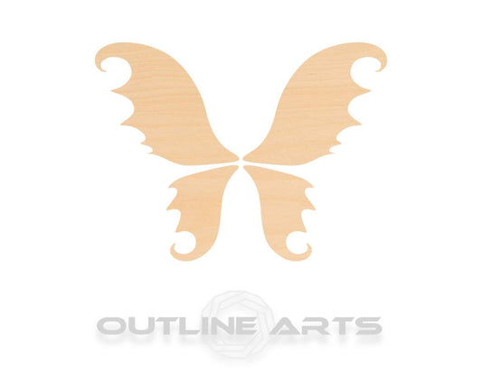 Unfinished Wooden Fairy Wings Shape | Craft Supply **Bulk Pricing Available**  SHIPS FAST*thicknesses are NOMINAL*