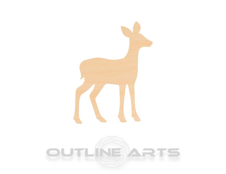 Unfinished Wooden Fawn Shape | Craft Supply **Bulk Pricing Available**  SHIPS FAST*thicknesses are NOMINAL*