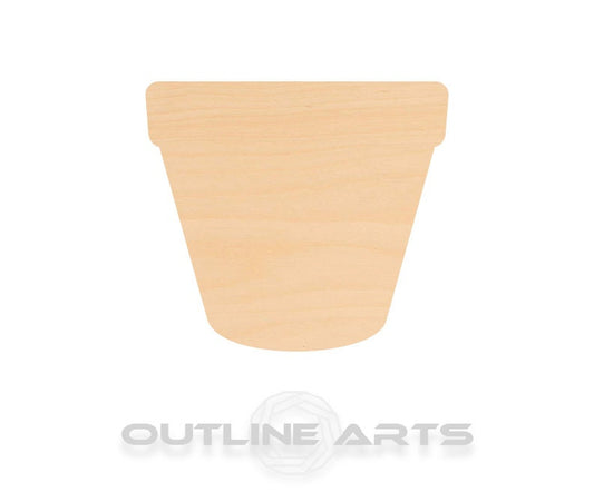 Unfinished Wooden Flower Pot Shape | Craft Supply **Bulk Pricing Available**  SHIPS FAST*thicknesses are NOMINAL*