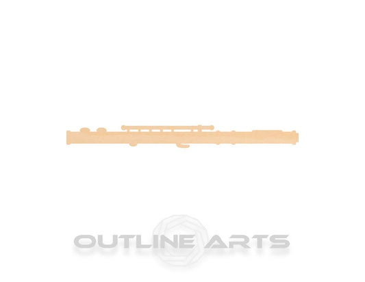 Unfinished Wooden Flute Shape | Craft Supply **Bulk Pricing Available**  SHIPS FAST*thicknesses are NOMINAL*