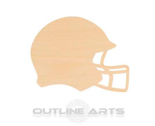 Unfinished Wooden Football Helmet Shape | Craft Supply **Bulk Pricing Available**  SHIPS FAST*thicknesses are NOMINAL*