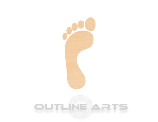 Unfinished Wooden Footprint Shape | Craft Supply **Bulk Pricing Available**  SHIPS FAST*thicknesses are NOMINAL*