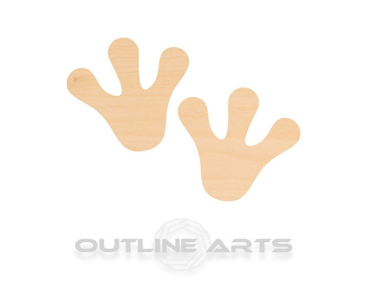 Unfinished Wooden Frog Feet Shape | Craft Supply **Bulk Pricing Available**  SHIPS FAST*thicknesses are NOMINAL*