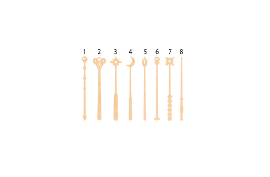 Unfinished Wooden Magic Wand Shape | Craft Supply **Bulk Pricing Available**  SHIPS FAST*thicknesses are NOMINAL*