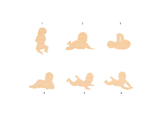 Unfinished Wooden Baby Shape | Craft Supply **Bulk Pricing Available**  SHIPS FAST*thicknesses are NOMINAL*