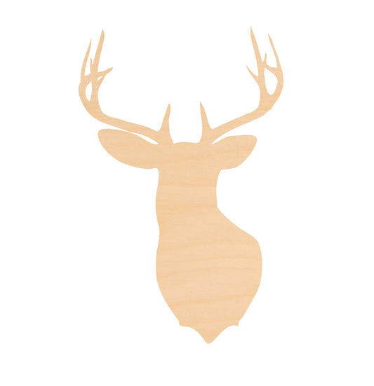 Unfinished Wooden Deer Head Shape | Craft Supply **Bulk Pricing Available**  SHIPS FAST*thicknesses are NOMINAL*