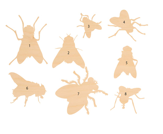 Unfinished Wooden Fly Shape | Craft Supply **Bulk Pricing Available**  SHIPS FAST*thicknesses are NOMINAL*