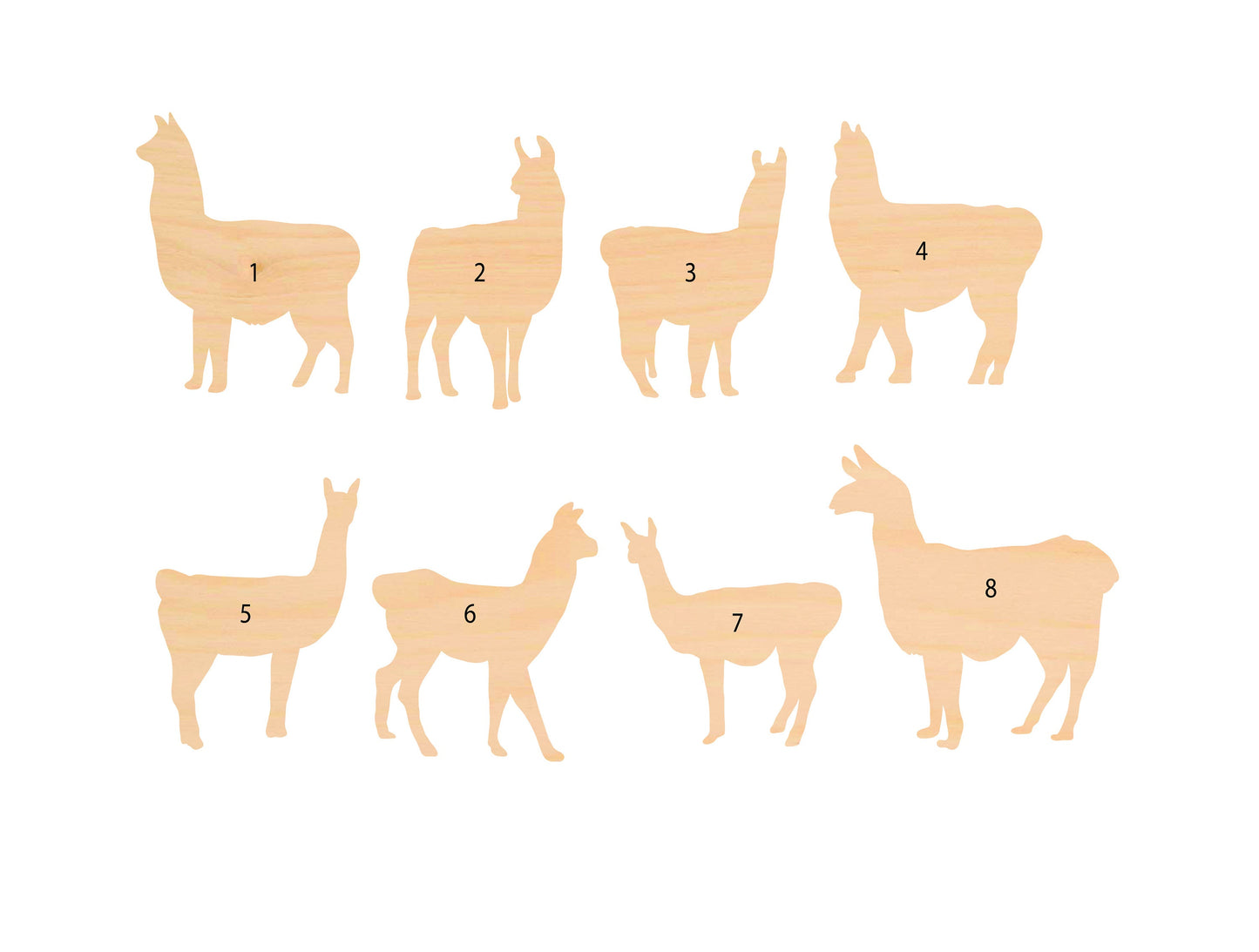 Unfinished Wooden Llama Shape | Craft Supply **Bulk Pricing Available**  SHIPS FAST*thicknesses are NOMINAL*