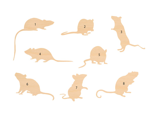 Unfinished Wooden Mouse Shape | Craft Supply **Bulk Pricing Available**  SHIPS FAST*thicknesses are NOMINAL*