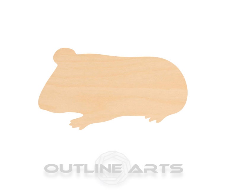 Unfinished Wooden Guinea Pig Shape | Craft Supply **Bulk Pricing Available**  SHIPS FAST*thicknesses are NOMINAL*