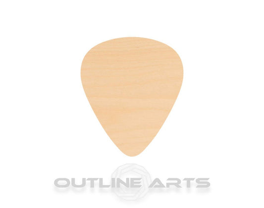 Unfinished Wooden Guitar Pick Shape | Craft Supply **Bulk Pricing Available**  SHIPS FAST*thicknesses are NOMINAL*