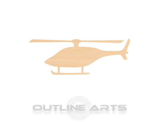 Unfinished Wooden Helicopter Shape | Craft Supply **Bulk Pricing Available**  SHIPS FAST*thicknesses are NOMINAL*