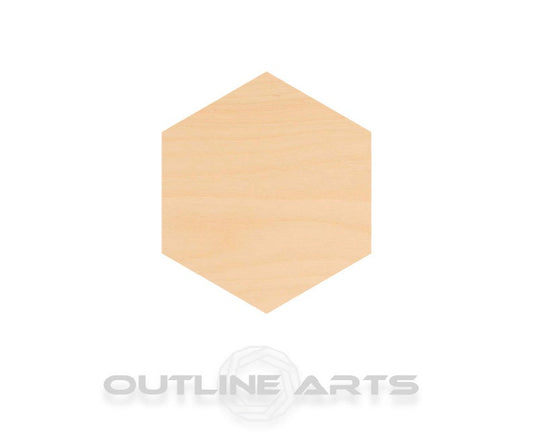 Unfinished Wooden Hexagon Shape | Craft Supply **Bulk Pricing Available** See Item Description SHIPS FAST*thicknesses are NOMINAL*