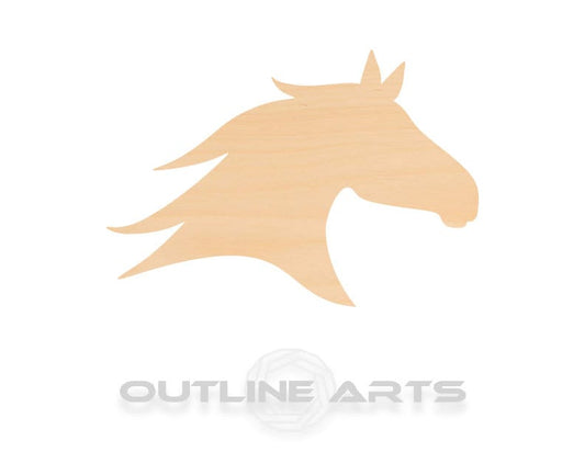 Unfinished Wooden Horse Head Shape | Craft Supply **Bulk Pricing Available**  SHIPS FAST*thicknesses are NOMINAL*