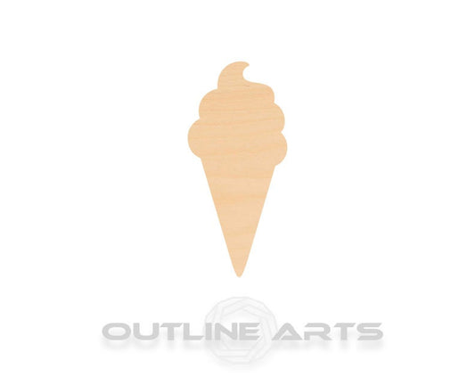 Unfinished Wooden Ice Cream Cone Shape | Craft Supply **Bulk Pricing Available**  SHIPS FAST*thicknesses are NOMINAL*