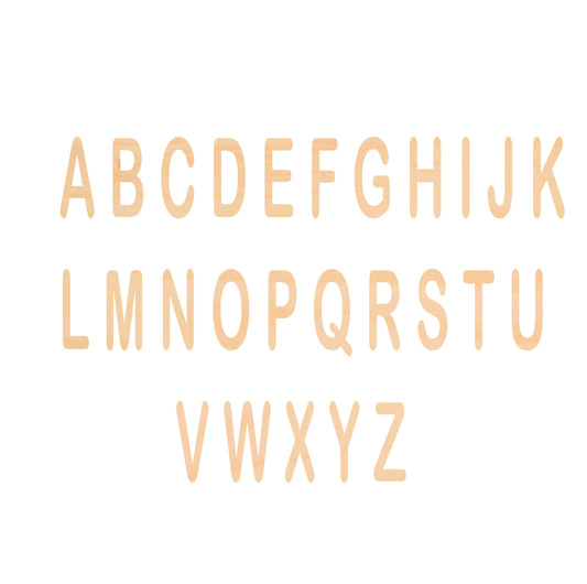 Unfinished Wooden Capital Letters Shape | Craft Supply **Bulk Pricing Available**  SHIPS FAST*thicknesses are NOMINAL*