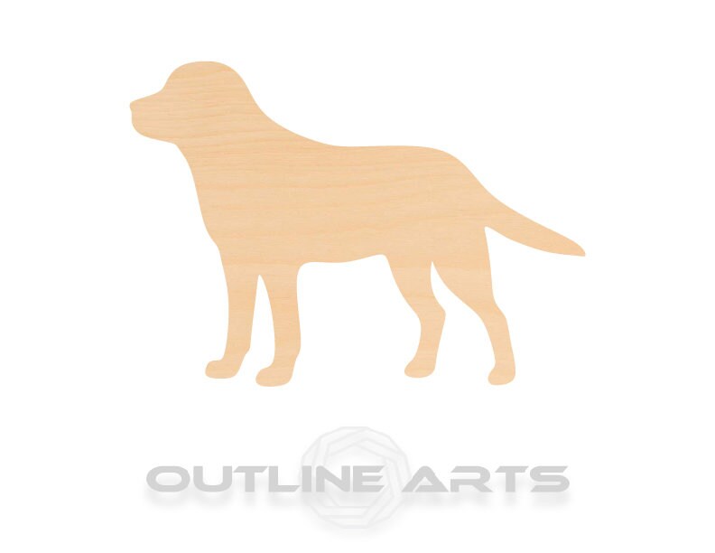 Unfinished Wooden Labrador Shape | Craft Supply **Bulk Pricing Available**  SHIPS FAST*thicknesses are NOMINAL*