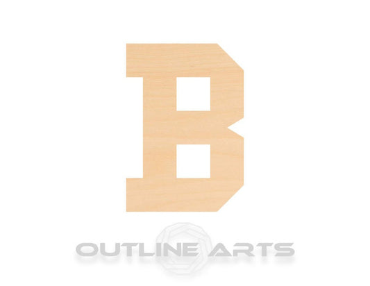 Unfinished Wooden Capital Letter B Shape | Craft Supply **Bulk Pricing Available**  SHIPS FAST*thicknesses are NOMINAL*