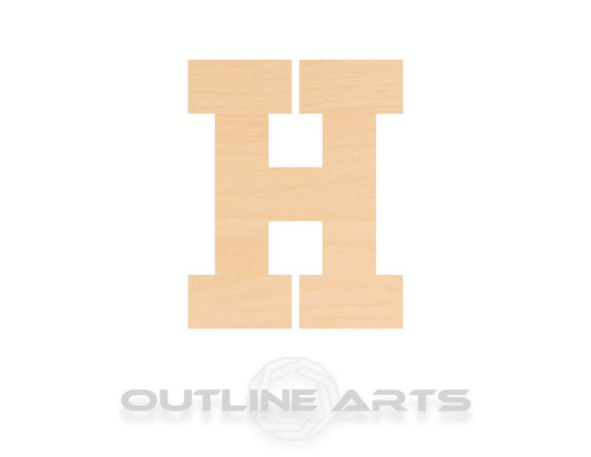 Unfinished Wooden Capital Letter H Shape | Craft Supply **Bulk Pricing Available**  SHIPS FAST*thicknesses are NOMINAL*