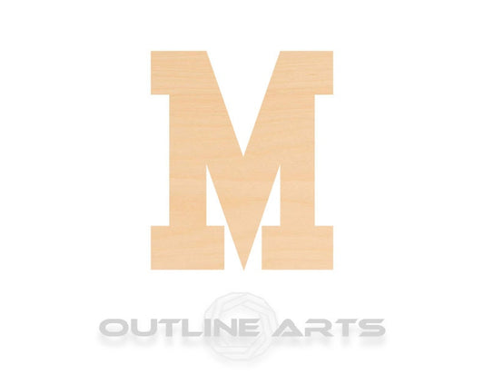 Unfinished Wooden Capital Letter M Shape | Craft Supply **Bulk Pricing Available**  SHIPS FAST*thicknesses are NOMINAL*