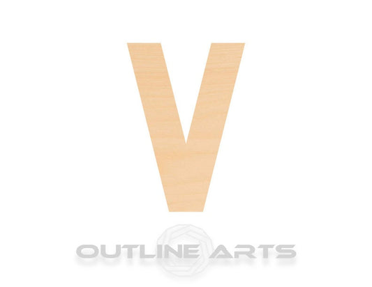 Unfinished Wooden Capital Letter V Shape | Craft Supply **Bulk Pricing Available**  SHIPS FAST*thicknesses are NOMINAL*