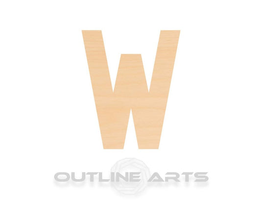 Unfinished Wooden Capital Letter W Shape | Craft Supply **Bulk Pricing Available**  SHIPS FAST*thicknesses are NOMINAL*
