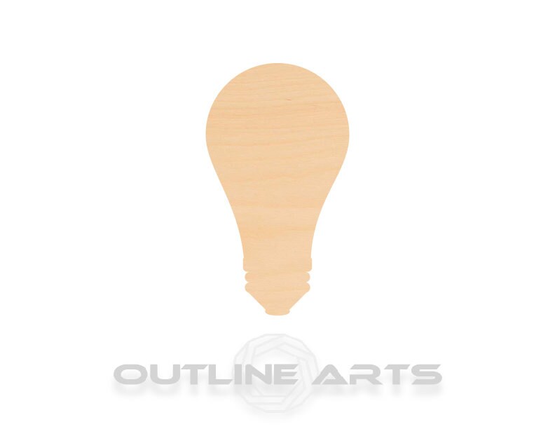 Unfinished Wooden Light bulb Shape | Craft Supply **Bulk Pricing Available**  SHIPS FAST*thicknesses are NOMINAL*