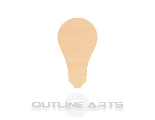 Unfinished Wooden Light bulb Shape | Craft Supply **Bulk Pricing Available**  SHIPS FAST*thicknesses are NOMINAL*