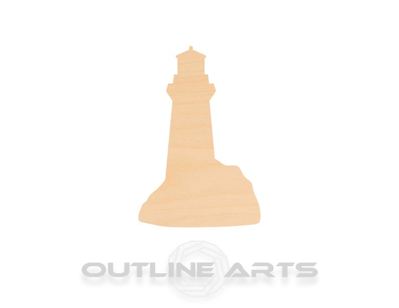 Unfinished Wooden Lighthouse 4 Shape | Craft Supply **Bulk Pricing Available**  SHIPS FAST*thicknesses are NOMINAL*