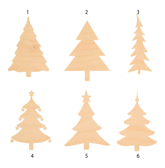 Unfinished Wooden Christmas Tree Shape | Craft Supply **Bulk Pricing Available**  SHIPS FAST*thicknesses are NOMINAL*