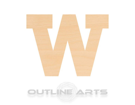 Unfinished Wooden Lowercase Letter W Shape | Craft Supply **Bulk Pricing Available**  SHIPS FAST*thicknesses are NOMINAL*