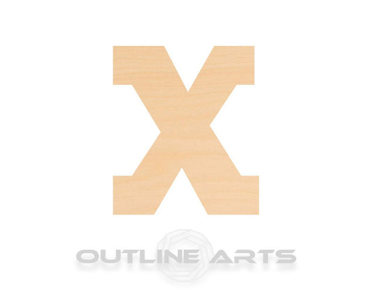 Unfinished Wooden Lowercase Letter X Shape | Craft Supply **Bulk Pricing Available**  SHIPS FAST*thicknesses are NOMINAL*