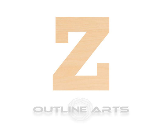 Unfinished Wooden Lowercase Letter Z Shape | Craft Supply **Bulk Pricing Available**  SHIPS FAST*thicknesses are NOMINAL*