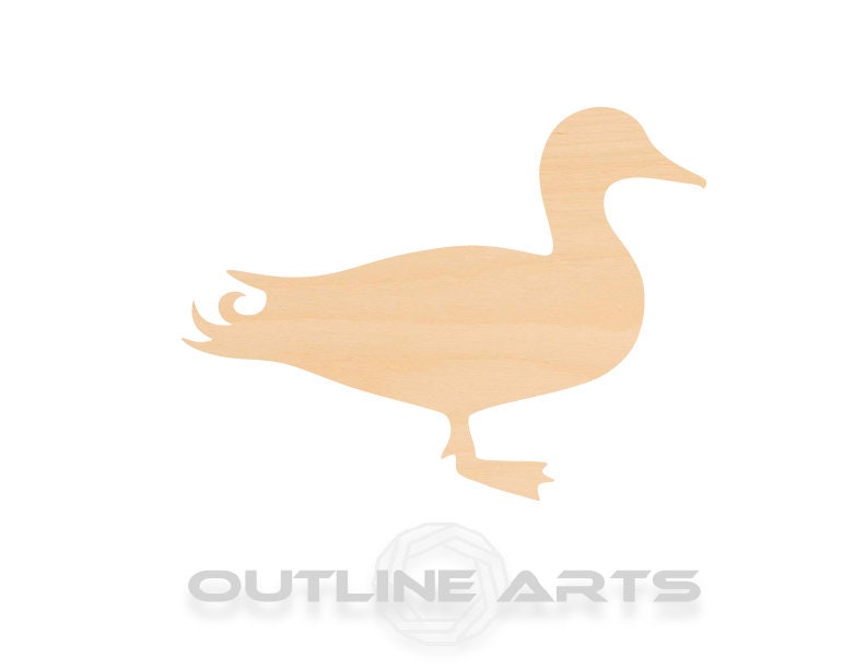 Unfinished Wooden Mallard Duck Shape | Craft Supply **Bulk Pricing Available**  SHIPS FAST*thicknesses are NOMINAL*