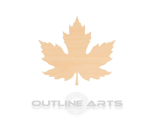 Unfinished Wooden Maple Leaf 2 Shape | Craft Supply **Bulk Pricing Available**  SHIPS FAST*thicknesses are NOMINAL*