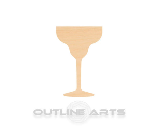 Unfinished Wooden Margarita Glass Shape | Craft Supply **Bulk Pricing Available**  SHIPS FAST*thicknesses are NOMINAL*