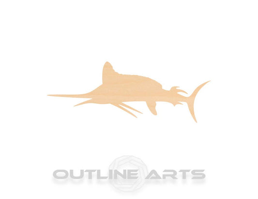 Unfinished Wooden Marlin Shape | Craft Supply **Bulk Pricing Available**  SHIPS FAST*thicknesses are NOMINAL*