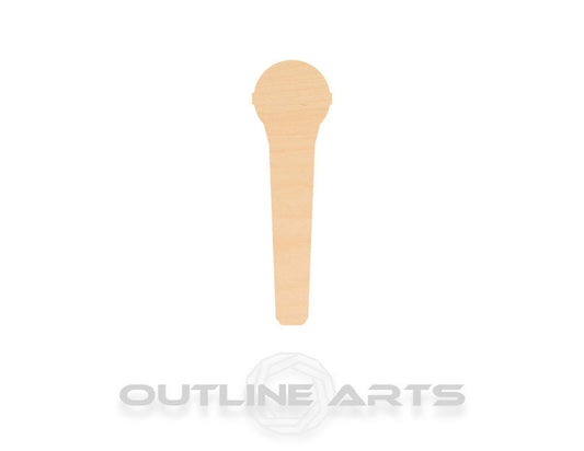 Unfinished Wooden Microphone Shape | Craft Supply **Bulk Pricing Available**  SHIPS FAST*thicknesses are NOMINAL*
