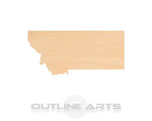 Unfinished Wooden Montana Shape | Craft Supply **Bulk Pricing Available**  SHIPS FAST*thicknesses are NOMINAL*