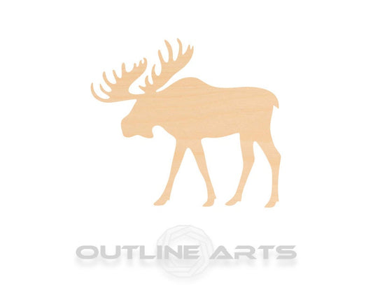 Unfinished Wooden Moose Shape | Craft Supply **Bulk Pricing Available**  SHIPS FAST*thicknesses are NOMINAL*