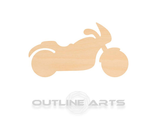 Unfinished Wooden Motorcycle 2 Shape | Craft Supply **Bulk Pricing Available**  SHIPS FAST*thicknesses are NOMINAL*