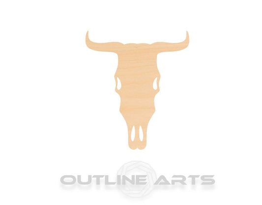 Unfinished Wooden Cow Skull Shape | Craft Supply **Bulk Pricing Available**  SHIPS FAST*thicknesses are NOMINAL*