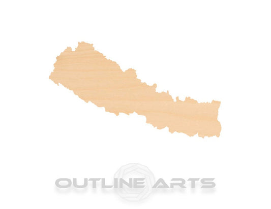 Unfinished Wooden Nepal Shape | Craft Supply **Bulk Pricing Available**  SHIPS FAST*thicknesses are NOMINAL*