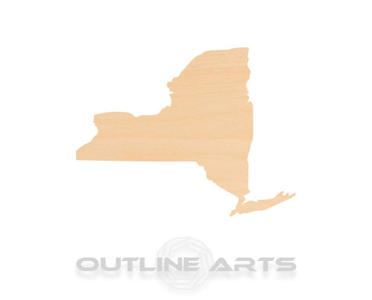 Unfinished Wooden New York Shape | Craft Supply **Bulk Pricing Available**  SHIPS FAST*thicknesses are NOMINAL*