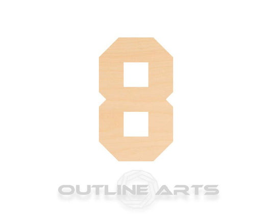 Unfinished Wooden Number 8 Shape | Craft Supply **Bulk Pricing Available**  SHIPS FAST*thicknesses are NOMINAL*