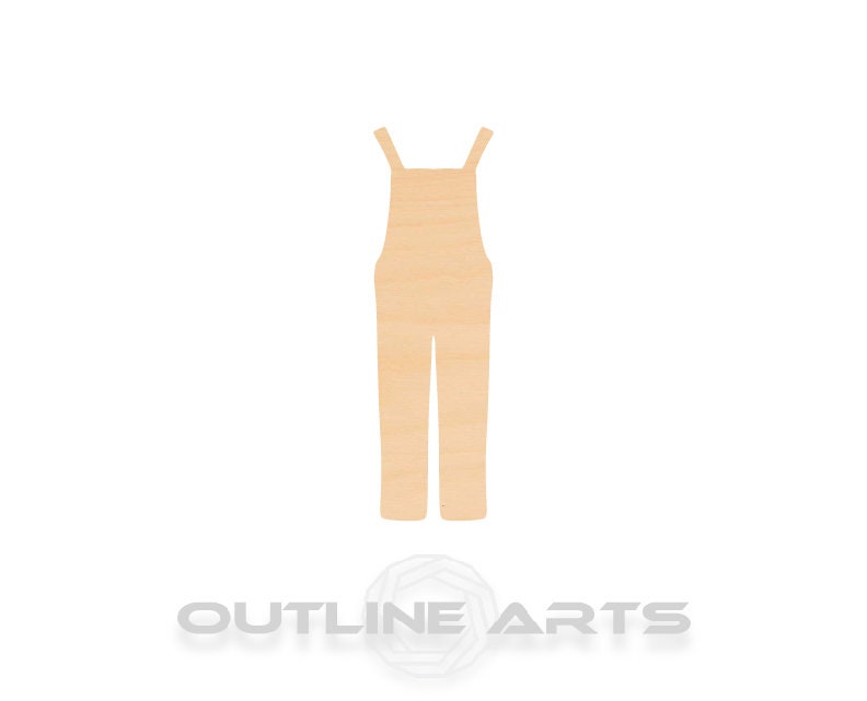 Unfinished Wooden Overalls Shape | Craft Supply **Bulk Pricing Available**  SHIPS FAST*thicknesses are NOMINAL*