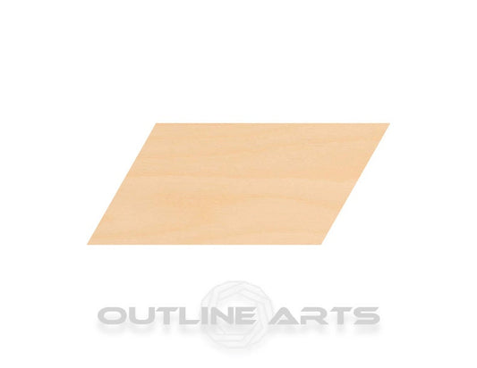 Unfinished Wooden Parallelogram Shape | Craft Supply **Bulk Pricing Available** See Item Description SHIPS FAST*thicknesses are NOMINAL*