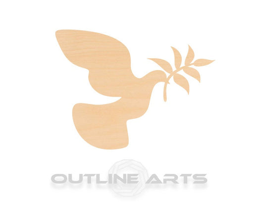 Unfinished Wooden Peace Dove Shape | Craft Supply **Bulk Pricing Available**  SHIPS FAST*thicknesses are NOMINAL*