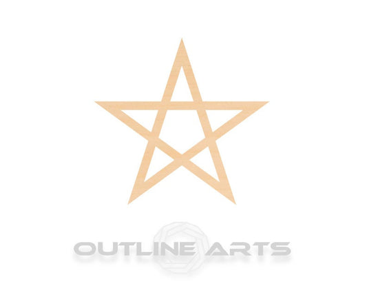 Unfinished Wooden Pentagram Shape | Craft Supply **Bulk Pricing Available** See Item Description SHIPS FAST*thicknesses are NOMINAL*